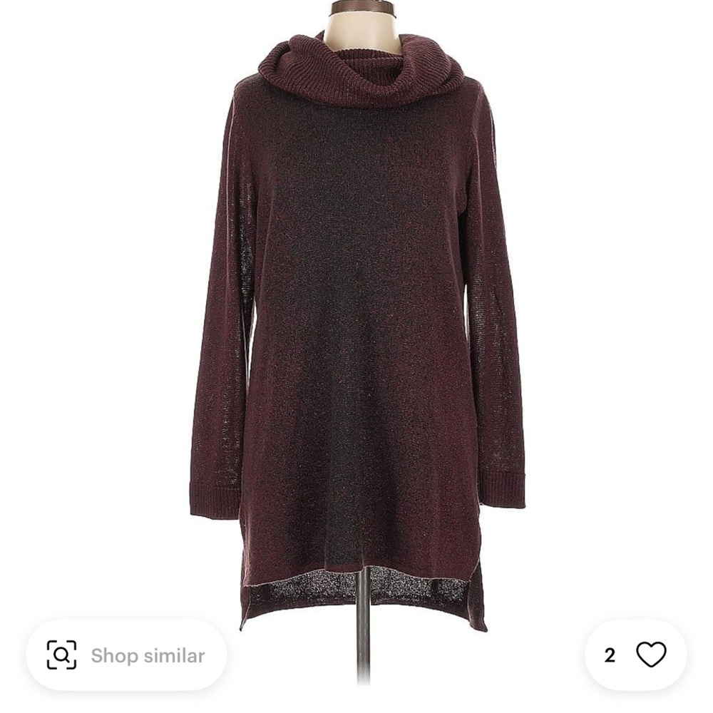 Apt. 9 Maroon Cowl Neck Sweater